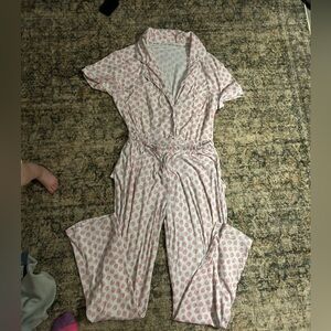 Nine West Pink and White Patterned sleep set